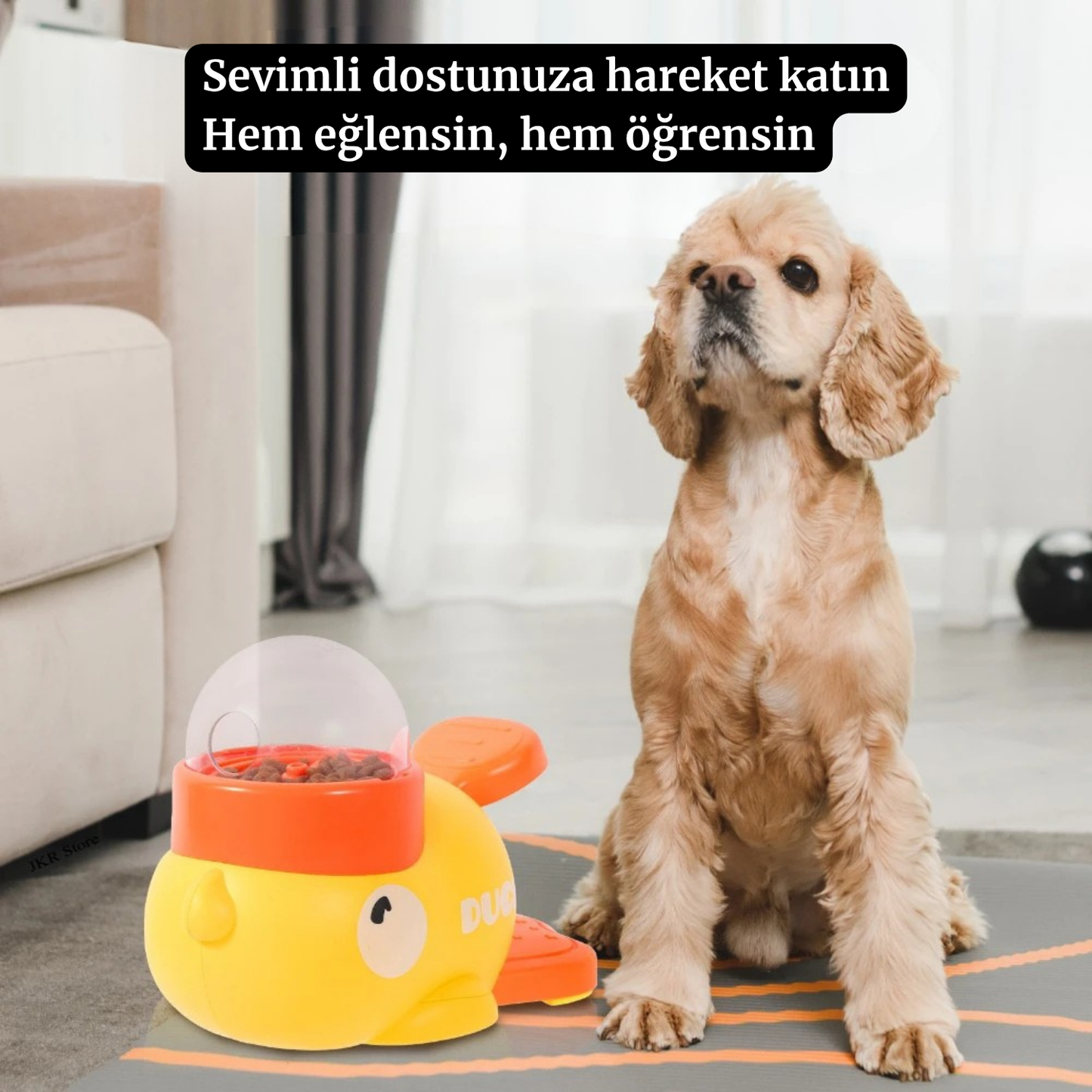 Ördek Şekilli Kedi-Köpek Besleyici Oyuncak
