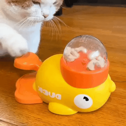 Ördek Şekilli Kedi-Köpek Besleyici Oyuncak